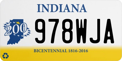 IN license plate 978WJA