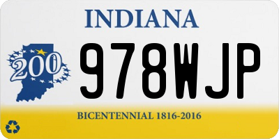 IN license plate 978WJP