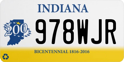 IN license plate 978WJR