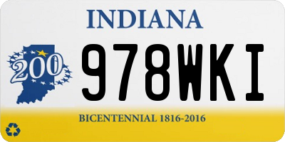 IN license plate 978WKI