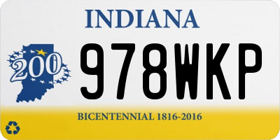 IN license plate 978WKP
