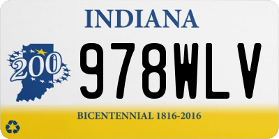 IN license plate 978WLV