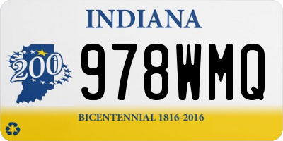 IN license plate 978WMQ