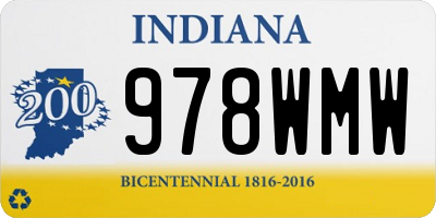 IN license plate 978WMW