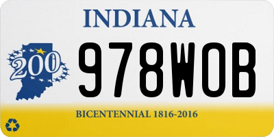 IN license plate 978WOB