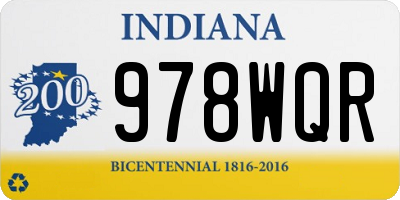 IN license plate 978WQR