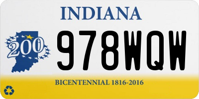 IN license plate 978WQW