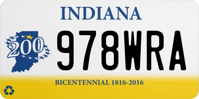 IN license plate 978WRA