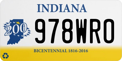 IN license plate 978WRO