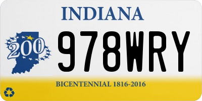 IN license plate 978WRY
