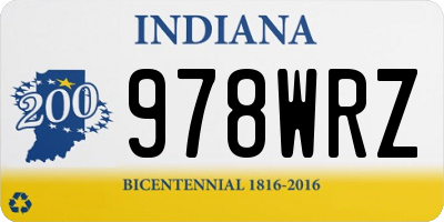 IN license plate 978WRZ