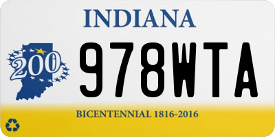 IN license plate 978WTA