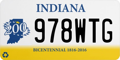 IN license plate 978WTG