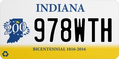 IN license plate 978WTH
