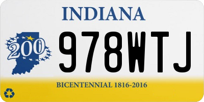 IN license plate 978WTJ