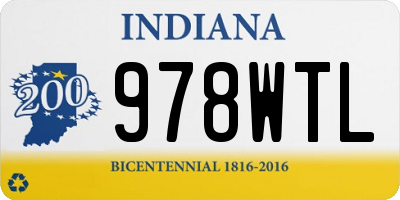 IN license plate 978WTL