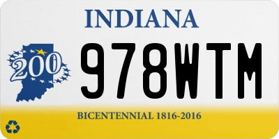 IN license plate 978WTM
