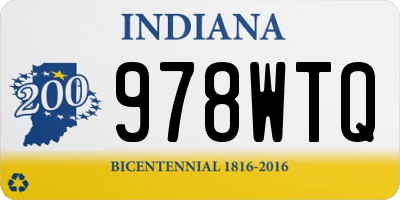 IN license plate 978WTQ