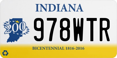 IN license plate 978WTR
