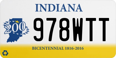 IN license plate 978WTT