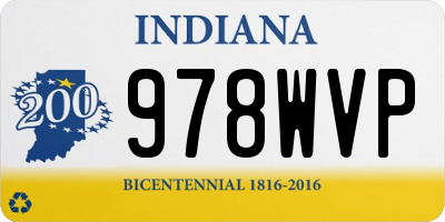 IN license plate 978WVP