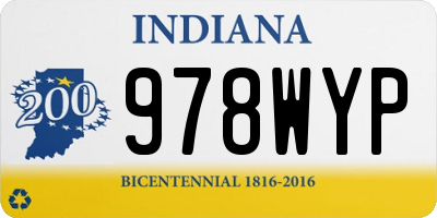 IN license plate 978WYP