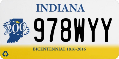 IN license plate 978WYY