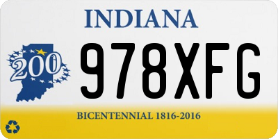 IN license plate 978XFG