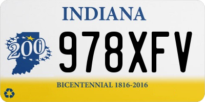 IN license plate 978XFV