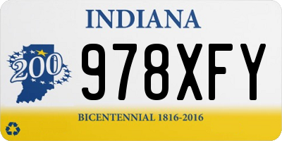 IN license plate 978XFY