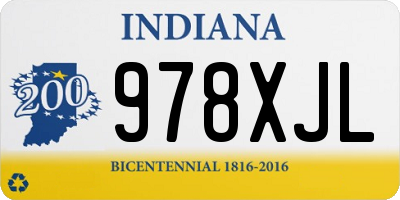 IN license plate 978XJL