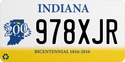 IN license plate 978XJR