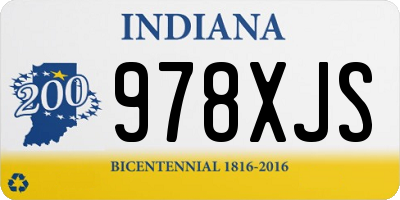 IN license plate 978XJS