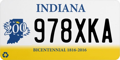 IN license plate 978XKA