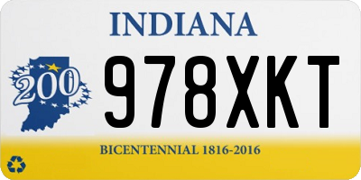 IN license plate 978XKT