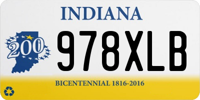 IN license plate 978XLB