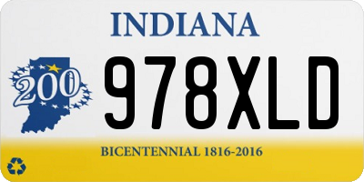 IN license plate 978XLD