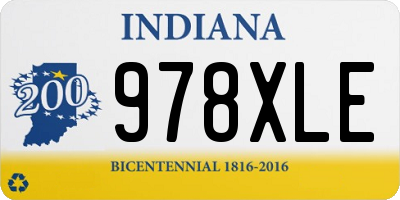 IN license plate 978XLE