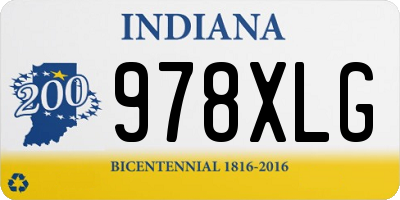 IN license plate 978XLG