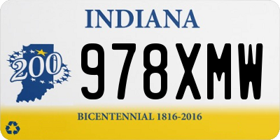 IN license plate 978XMW