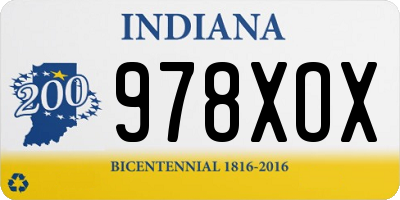 IN license plate 978XOX