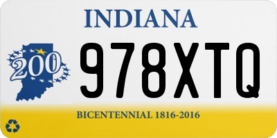 IN license plate 978XTQ