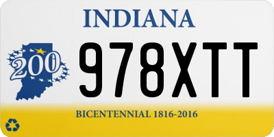 IN license plate 978XTT