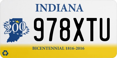 IN license plate 978XTU