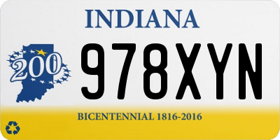 IN license plate 978XYN