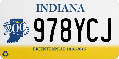 IN license plate 978YCJ