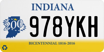 IN license plate 978YKH