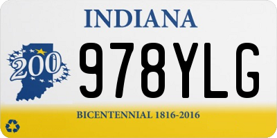 IN license plate 978YLG