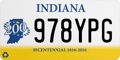 IN license plate 978YPG