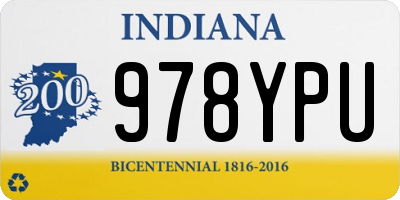 IN license plate 978YPU